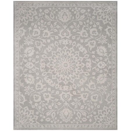 Safavieh Bella Hand Tufted Rectangle Area RugGrey & Silver 11 x 15 ft. BEL446A-1115